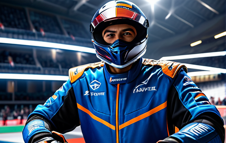 Image Prompt 1: Esports Professional in KartRider Event**