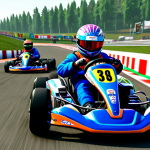 카트라이더 신규 기능 베타 리뷰 - Intense Kart Racing**

"A vibrant scene of Kartik Rider racers on a challenging track, fully clothed...
