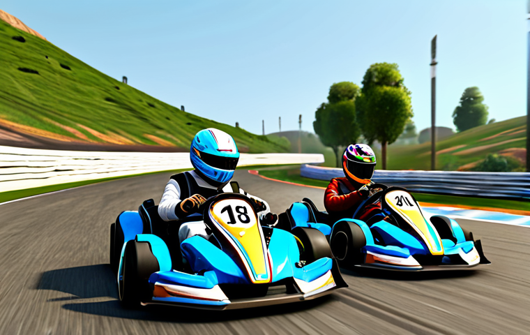 카트라이더 신규 기능 베타 리뷰 - Kart and Character Customization Showcase**

"A brightly lit display showcasing the customization op...