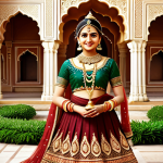 카트라이더 팬아트 대회의 트렌드 분석 - **Prompt:** "KartRider Bazzi reimagined as an elegant Indian princess. She is depicted in a lavish, ...