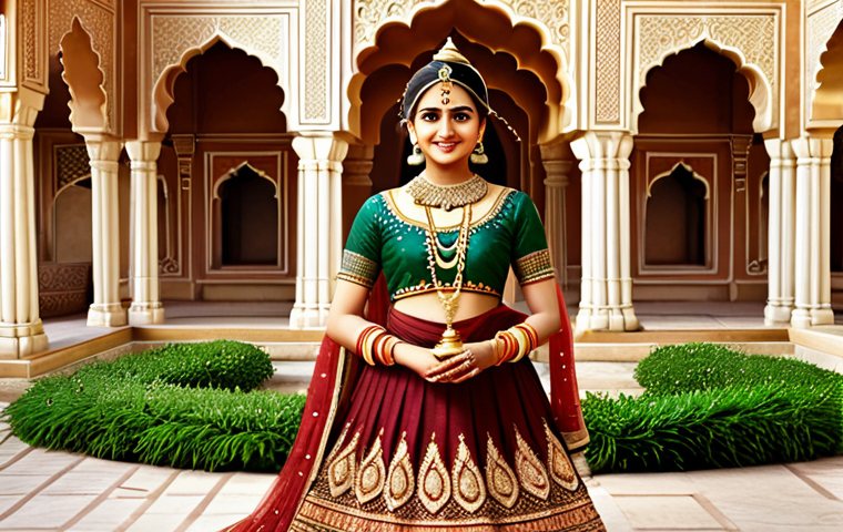 카트라이더 팬아트 대회의 트렌드 분석 - **Prompt:** "KartRider Bazzi reimagined as an elegant Indian princess. She is depicted in a lavish, ...