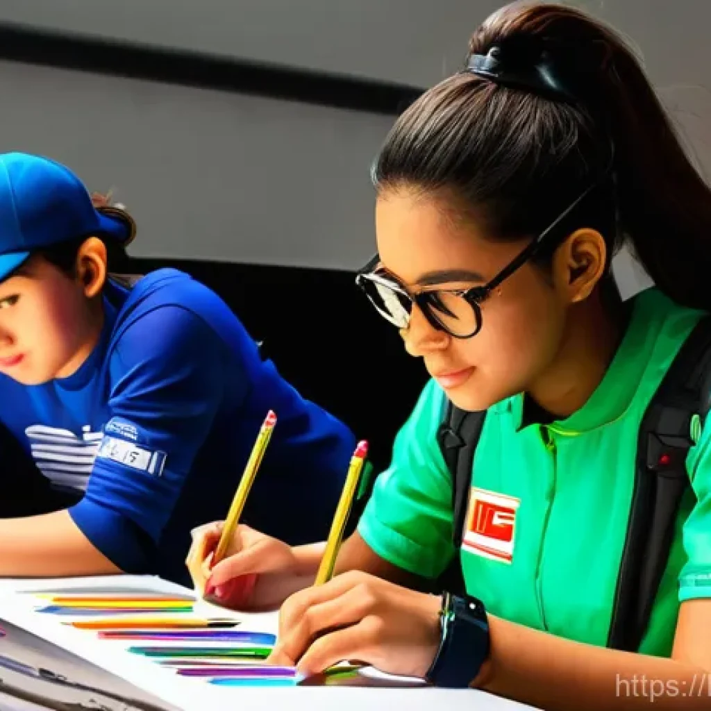 카트라이더 팬아트 대회의 커뮤니티 성공 - **Prompt: "A vibrant and bustling scene at a 'KartRider Fan Art Contest' event, showcasing a diverse...