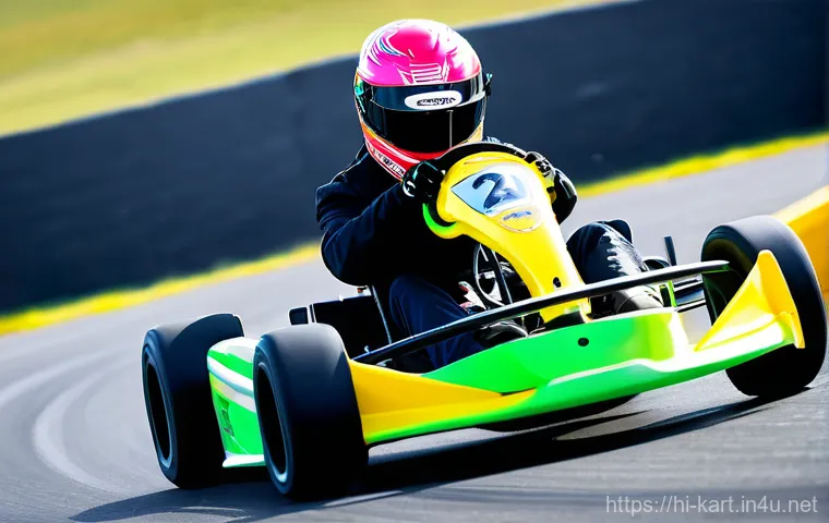 카트라이더 초보 유저 필수 팁 - **Prompt:** "A young, enthusiastic male gamer, approximately 16 years old, with bright, determined e...