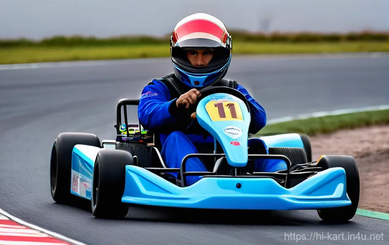 카트라이더 초보 유저 필수 팁 - **Prompt:** "A sleek, beginner-friendly kart, similar to a 'Basic Kart' model, painted in a vibrant ...