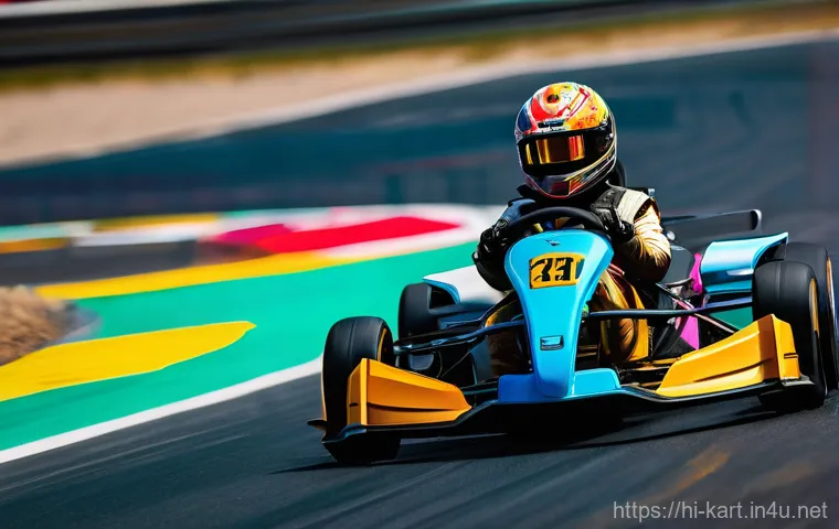 카트라이더 랭킹 시스템 작동 원리 - **Prompt:** A group of diverse young adult racers, fully clothed in modern, colorful racing suits an...