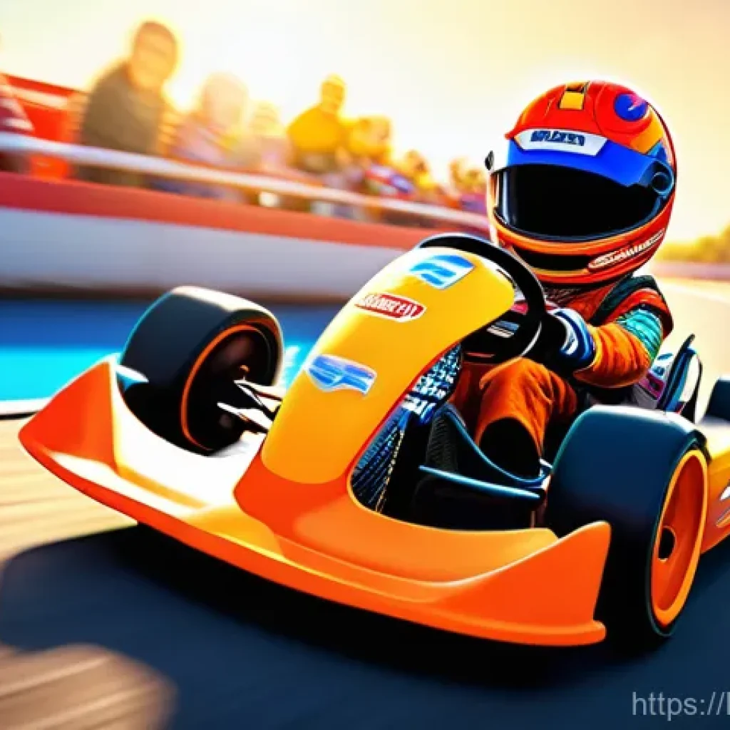 카트라이더 초보자용 게임 설명 - **Prompt 1: "The Rookie's Joyful Drift"**
    A highly detailed, vibrant 3D animated rendering of a ...
