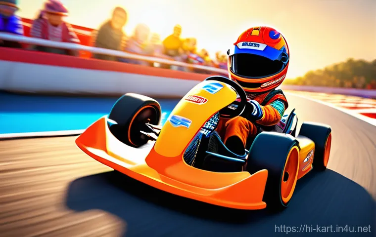 카트라이더 초보자용 게임 설명 - **Prompt 1: "The Rookie's Joyful Drift"**
    A highly detailed, vibrant 3D animated rendering of a ...