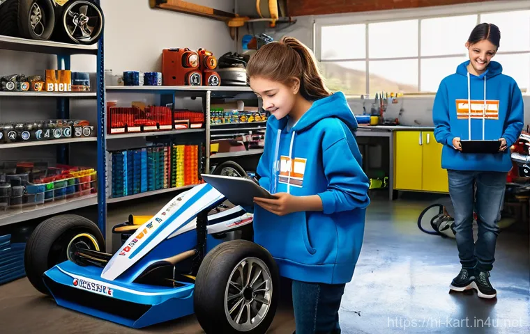 카트라이더 초보 유저의 트랙 공략법 - **Prompt 1: Dynamic Drifting Master in KartRider**
    "A vibrant, dynamic shot of a young male game...