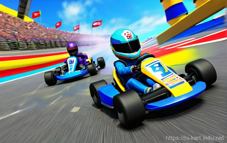 카트라이더 고수 전략 분석 - **Prompt: A high-speed KartRider Rush+ inspired racing scene. A sleek, futuristic speed kart, driven... 카트라이더 고수 전략 분석 - **Prompt: A high-speed KartRider Rush+ inspired racing scene. A sleek, futuristic speed kart, driven...