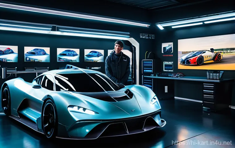 카트라이더 초보 유저의 트랙 활용 비법 - **Strategic Race Start with Boost:**
    "An exhilarating, wide-angle perspective capturing the expl...