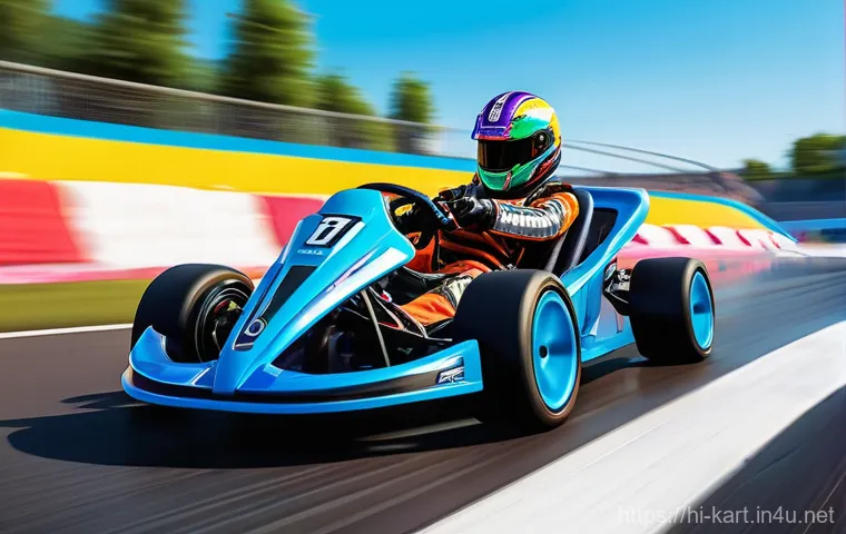 카트라이더 초보 유저를 위한 게임 공략 - **Prompt for Speed Race:**
"An intense and dynamic aerial shot of a high-speed KartRider race in...