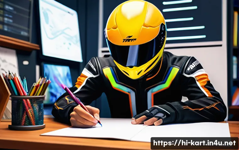 카트라이더 팬아트와 글로벌 이벤트 성공 사례 - **Prompt 1: The Artist's Creation**
"A digital painting depicting a dedicated fan immersed in cr...