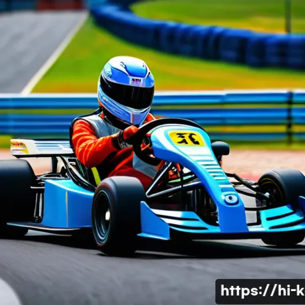 카트라이더 트랙 분석과 노하우 - A dynamic racing scene on a Kart Rider track with a focus on a complex layout featuring sharp turns,...