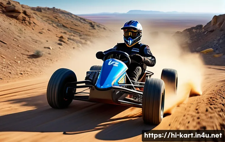 카트라이더 공략 커뮤니티 사이트 - A dynamic racing scene featuring the "Striker" kart on an off-road track, showcasing its high speed ...