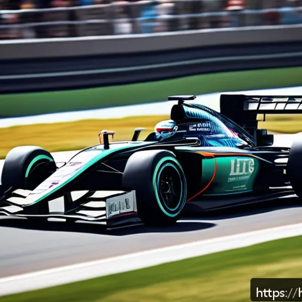 카트라이더 트랙 활용 방법 - A dynamic racing scene on a detailed race track featuring a balanced car designed for mixed tracks w...