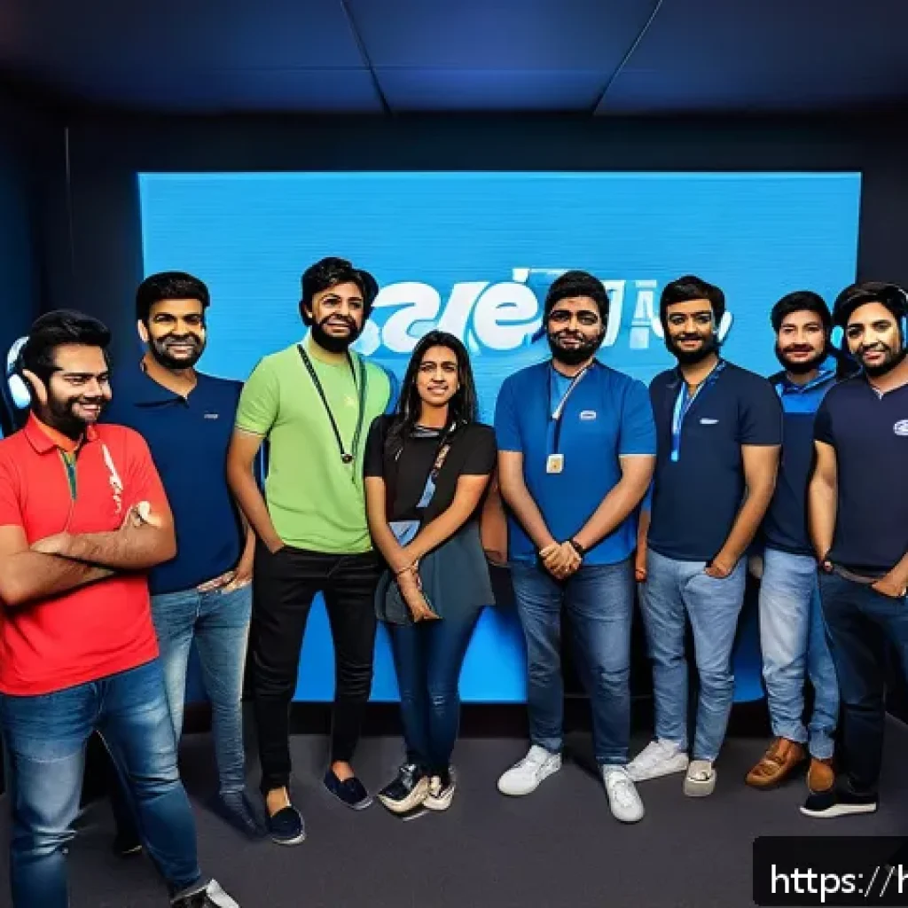 카트라이더 스트리머 커뮤니티 링크 - A vibrant digital illustration of a group of diverse Indian gamers, all wearing casual clothing and ...