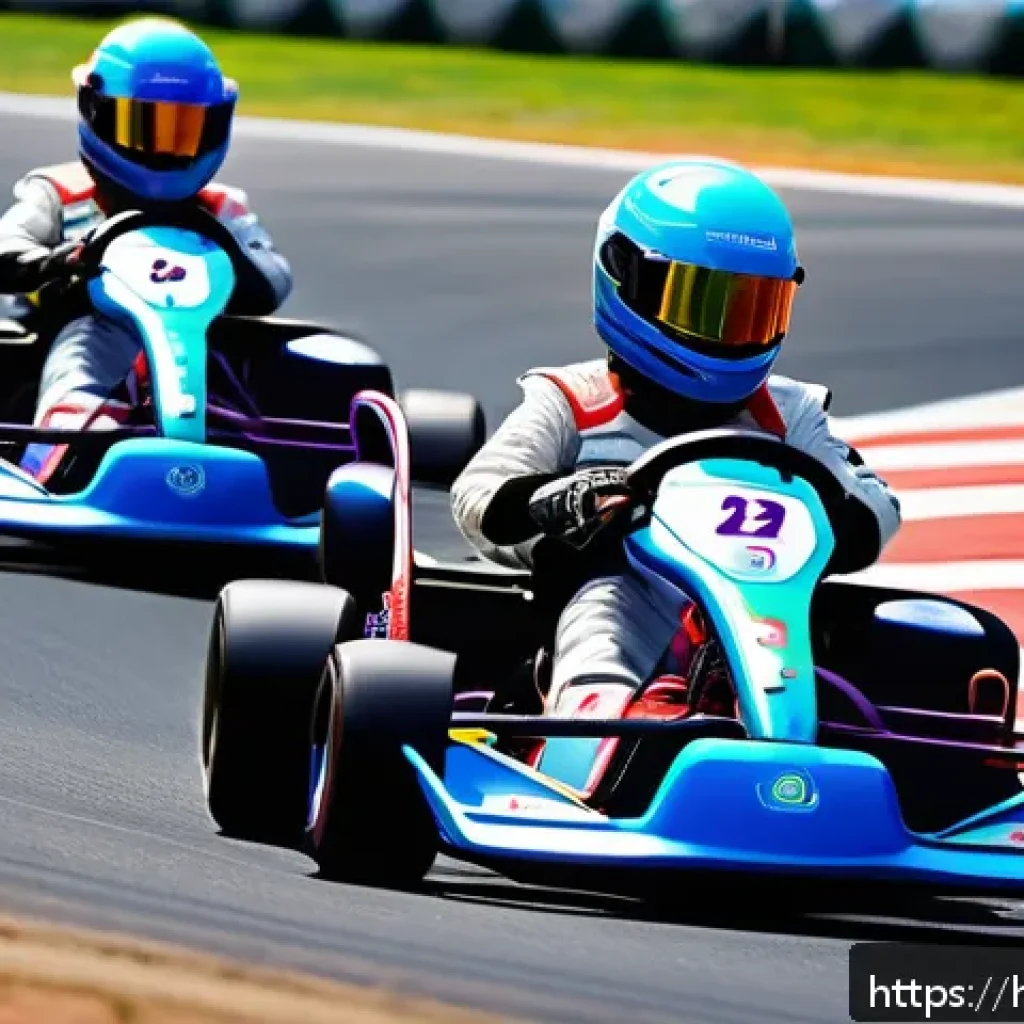 카트라이더 아이템전 활용법 - A dynamic Kart Rider item mode scene showing a diverse team of Indian players in colorful racing sui...