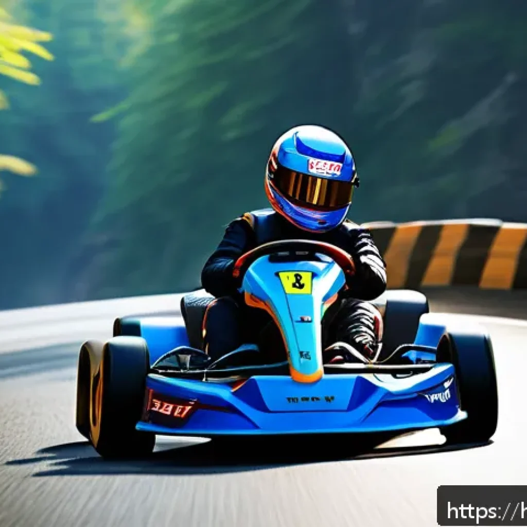 카트라이더 업데이트 패치 포인트 - A dynamic racing scene showcasing a sleek, futuristic kart with smooth, precise steering navigating ...