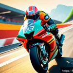 Home 21 카트라이더 팬아트 갤러리의 새로운 작품 - A vibrant digital painting of a high-speed futuristic racing scene inspired by CartRider fan art, sh...