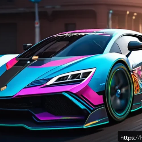 Home 32 카트라이더 이벤트 코인 사용법 - A vibrant digital gaming scene showing a player customizing a futuristic racing car with exclusive l...